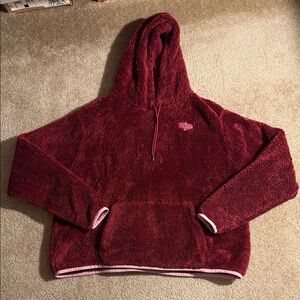 Nike Burgundy Fleece Hoodie